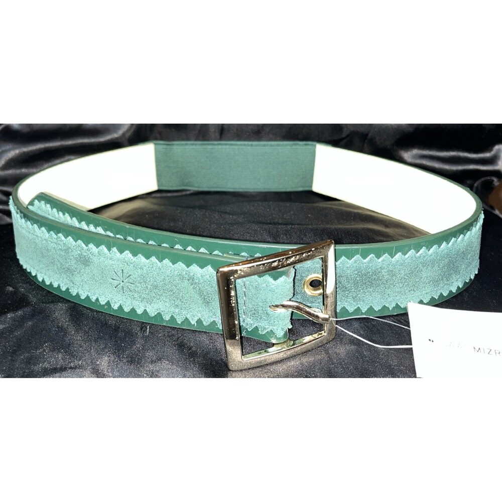 Isaac Mizrahi Live Adjustable Waist Belt Dark Green Women Size M/L